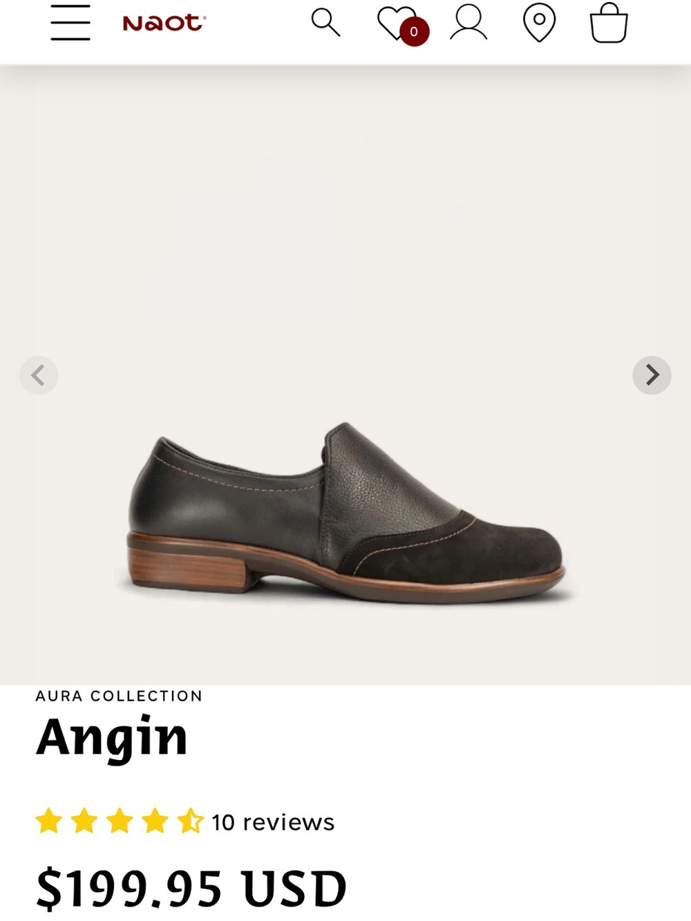 Women’s Naot Angin Slip-On Loafer 39 - Picture 6 of 6